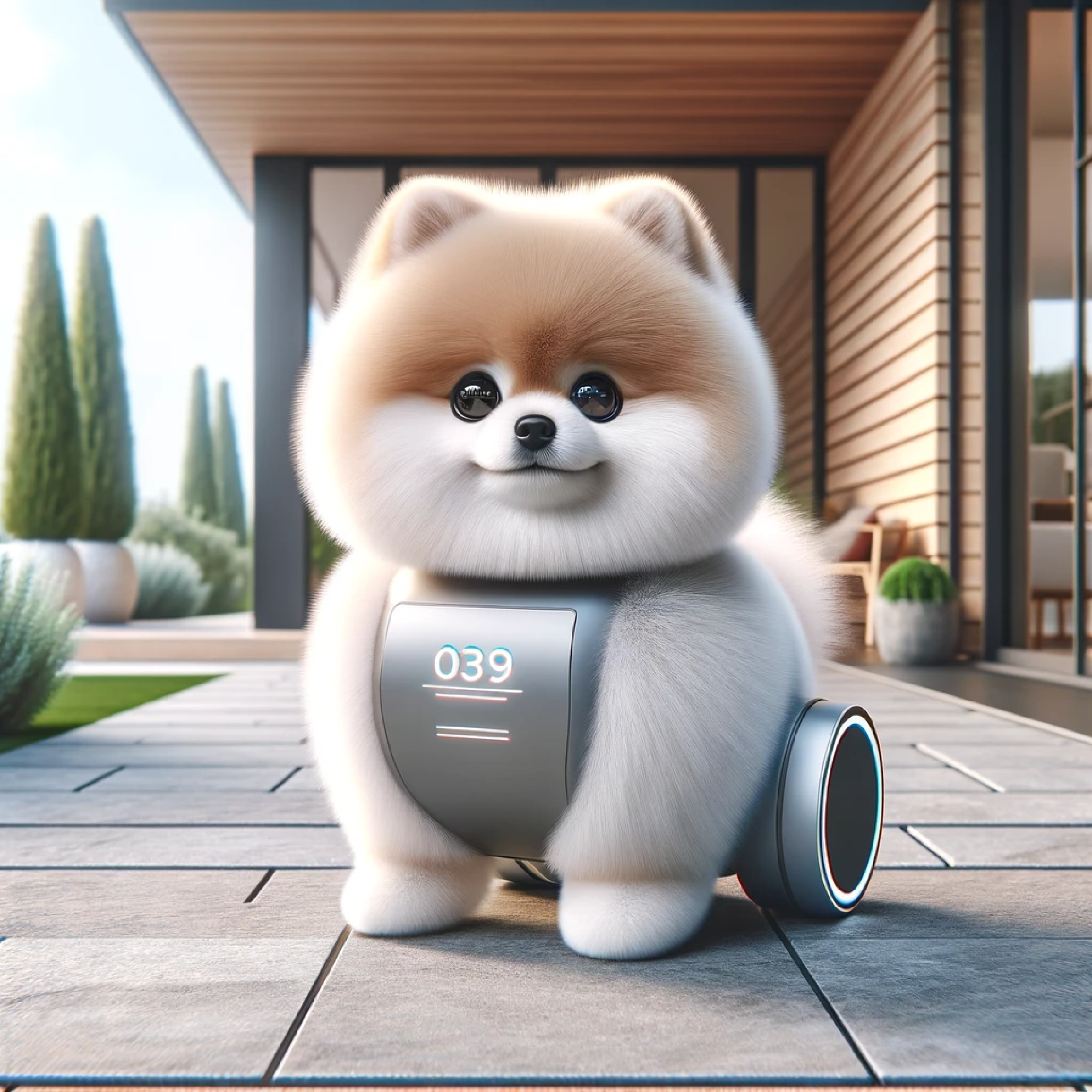 Fluffy the AI guard dog
